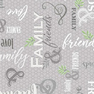 Quilting Treasures (27367K-150) Text - Gray