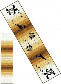 Cantik Batik (SSS03-BRN) Mirror Table Runner pattern