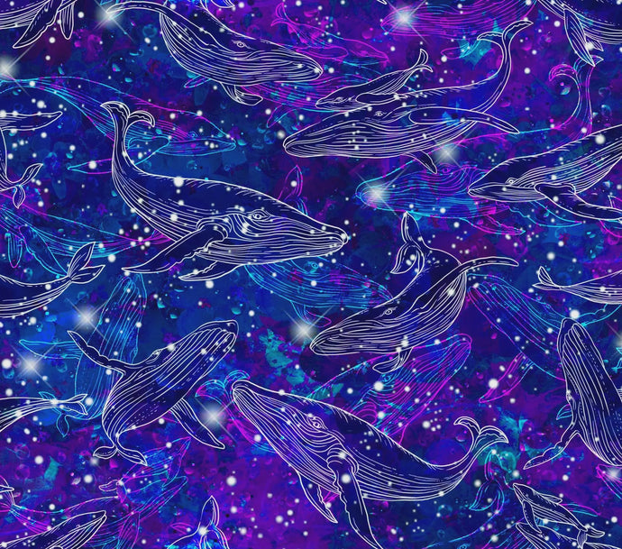 Oasis Fabrics (OA-598601) Hidden Treasures Blue