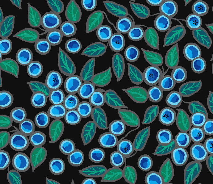 First Trend Fabric (CJH-0005) (Blueberry Bear Black)