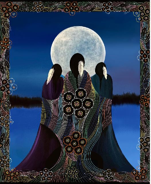 First Trend Fabric (BA-0001M) Full Moon Rising Panel