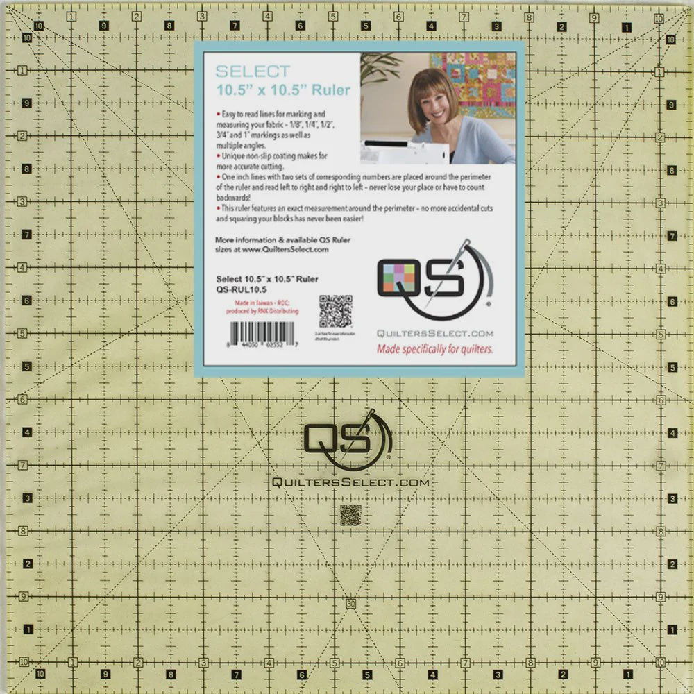 Quilters Select (QS-RUL-10.5) 10.5 x 10.5 Ruler