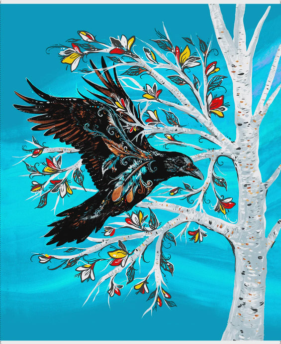 First Trend Fabric (CAJ-0001MP) Raven Tree