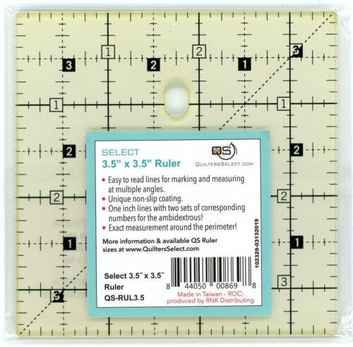 Quilters Select (QS-RUL3.5) 3.5 X 3.5 Ruler
