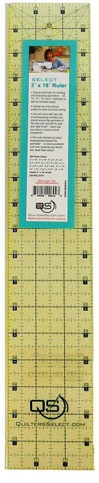 Quilters Select (QS-RUL3X18) 3 X 18 Ruler