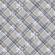 3 Wishes (3MAJESTICWIN-20720-GRY) Gray Snowflakes