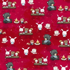 Quilting Treasures (27461R-150) Animal Toss-Red