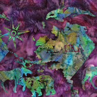 Island Batik (SH45-485) Map - Blackberry