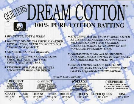 Quilters Dream (RLS-N6FR) Natural Deluxe Batting