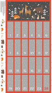 Northcott (DP22793-96) Winterland Calendar Panel