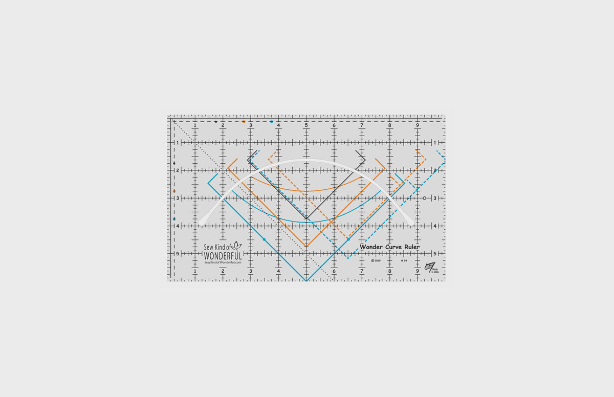 Sew Kind of Wonderful (WCR) Wonder Curve Ruler – Whales Tail Quilt Shop