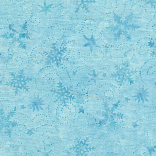 Island Batik (121914510) Swirl Snowflake - Sky