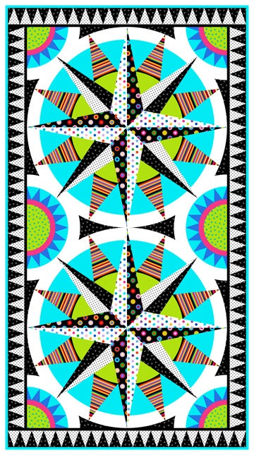 Northcott (21589-99) Colorworks Concepts Panel – Whales Tail Quilt Shop